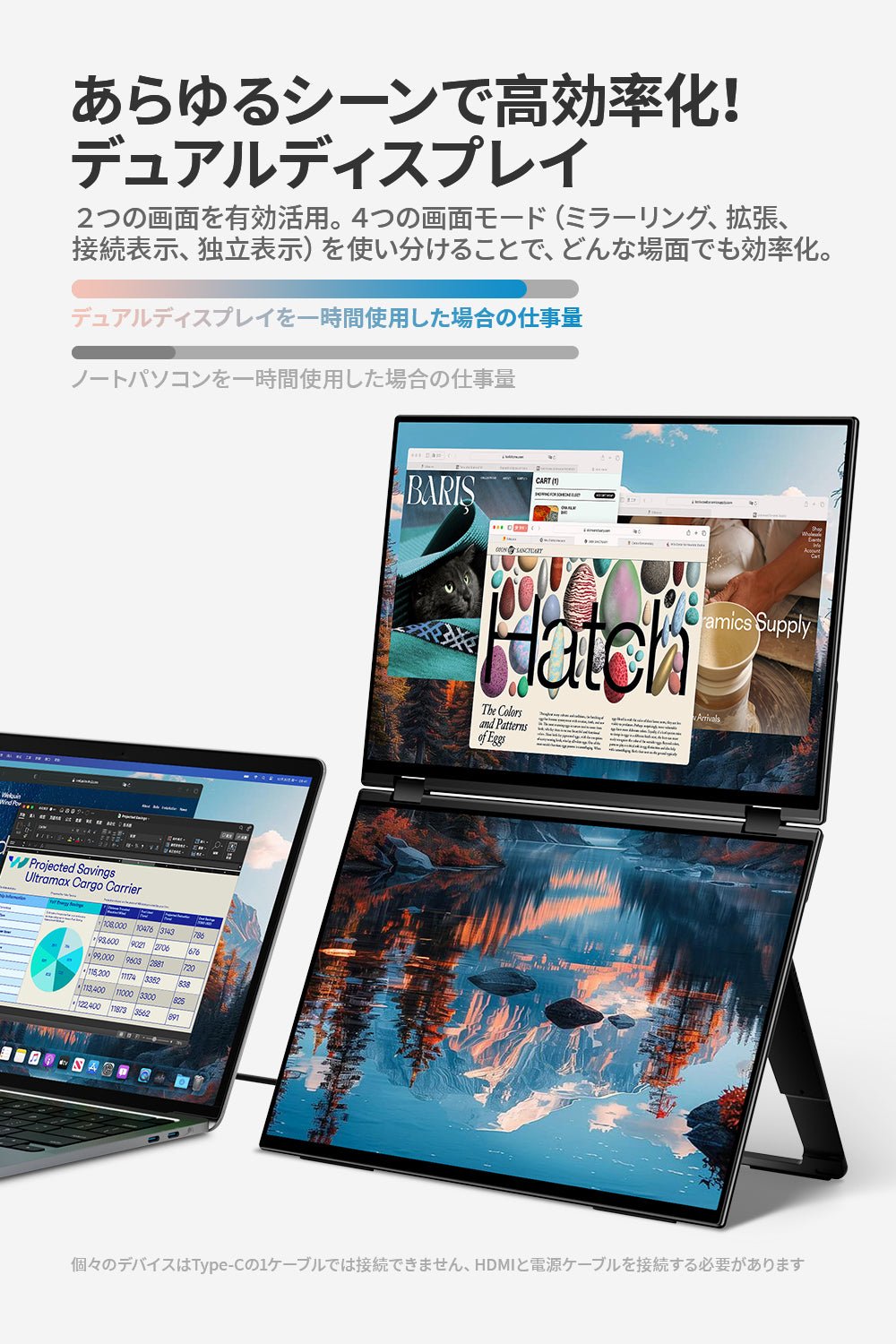 16インチ デュアルモニター タッチペン対応 1920 x 1200  60Hz  XQ-160PF