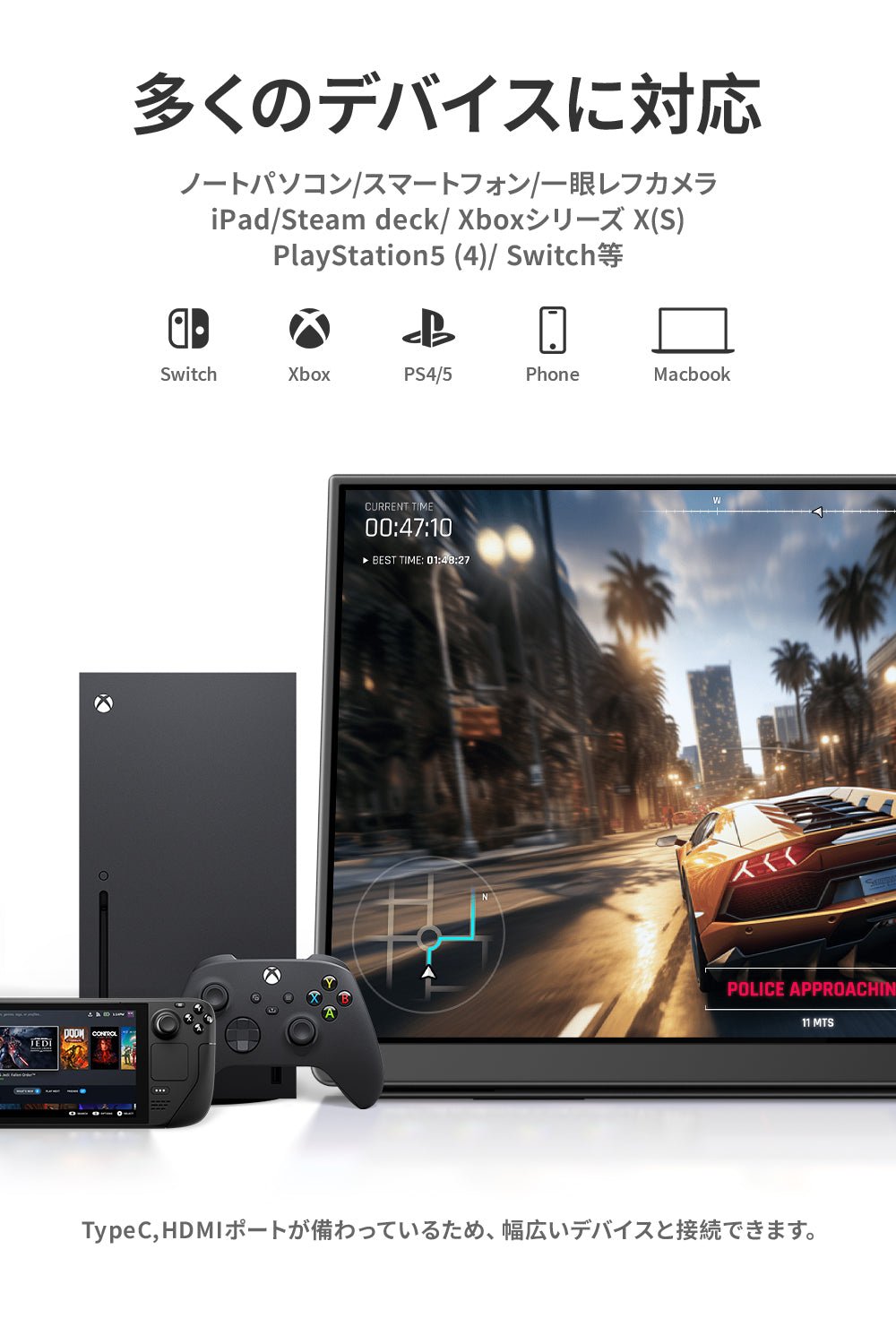 18インチ 2560*1600  240Hz  RQHG-180NW