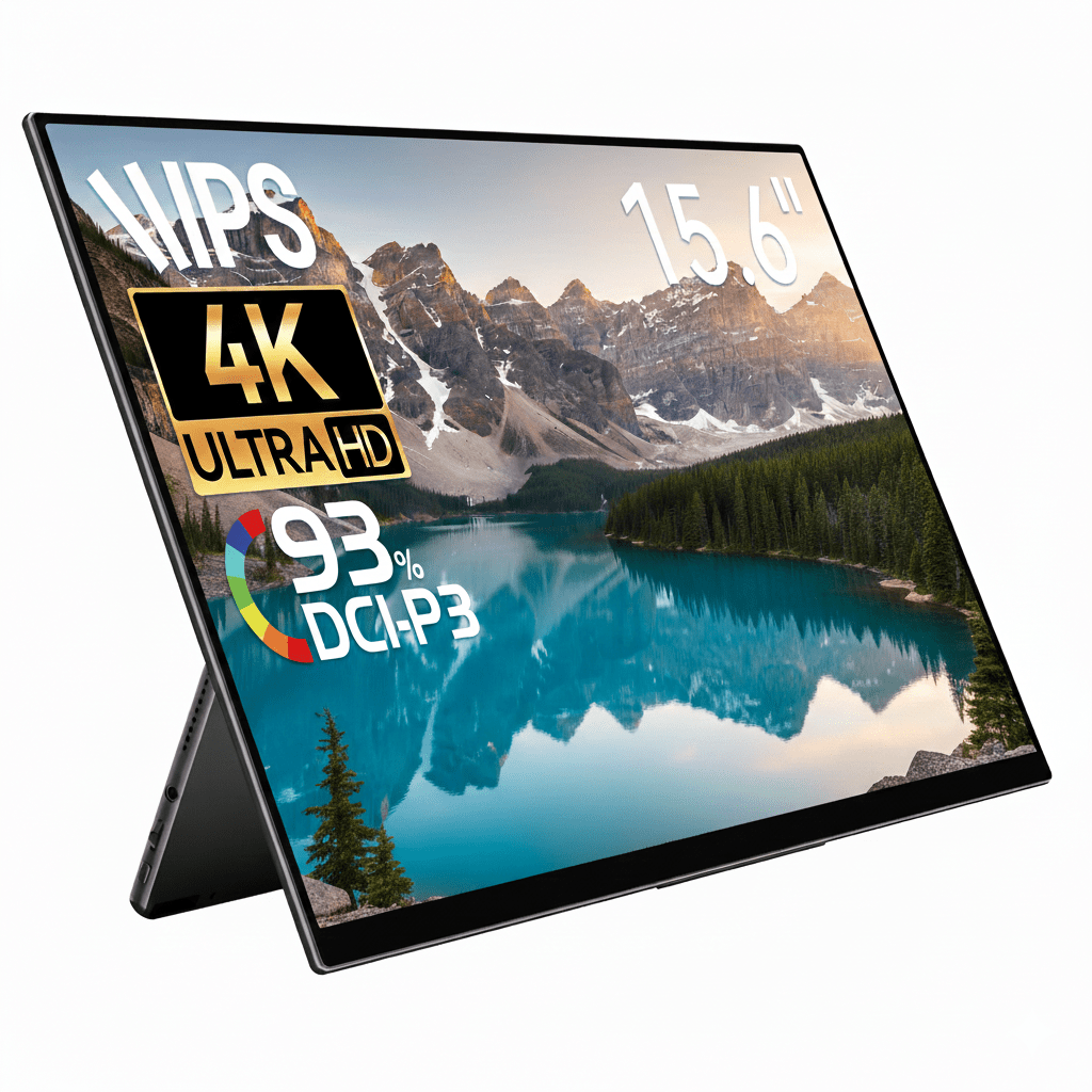 15.6インチ 4K アスペクト比変更 DCI-P3 93% 薄型 RQ-156PU/NU