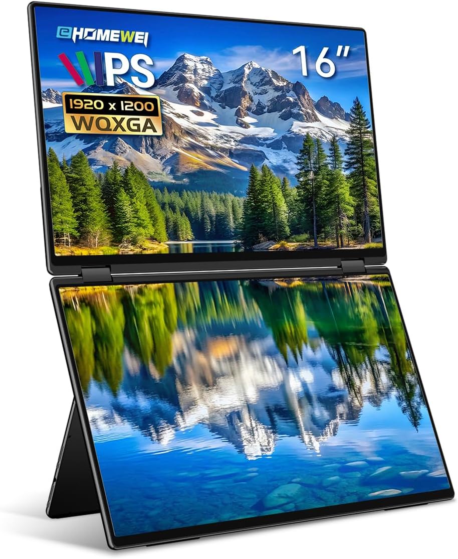 16インチ デュアルモニター 1920 x 1200 60Hz  XQ-160NF