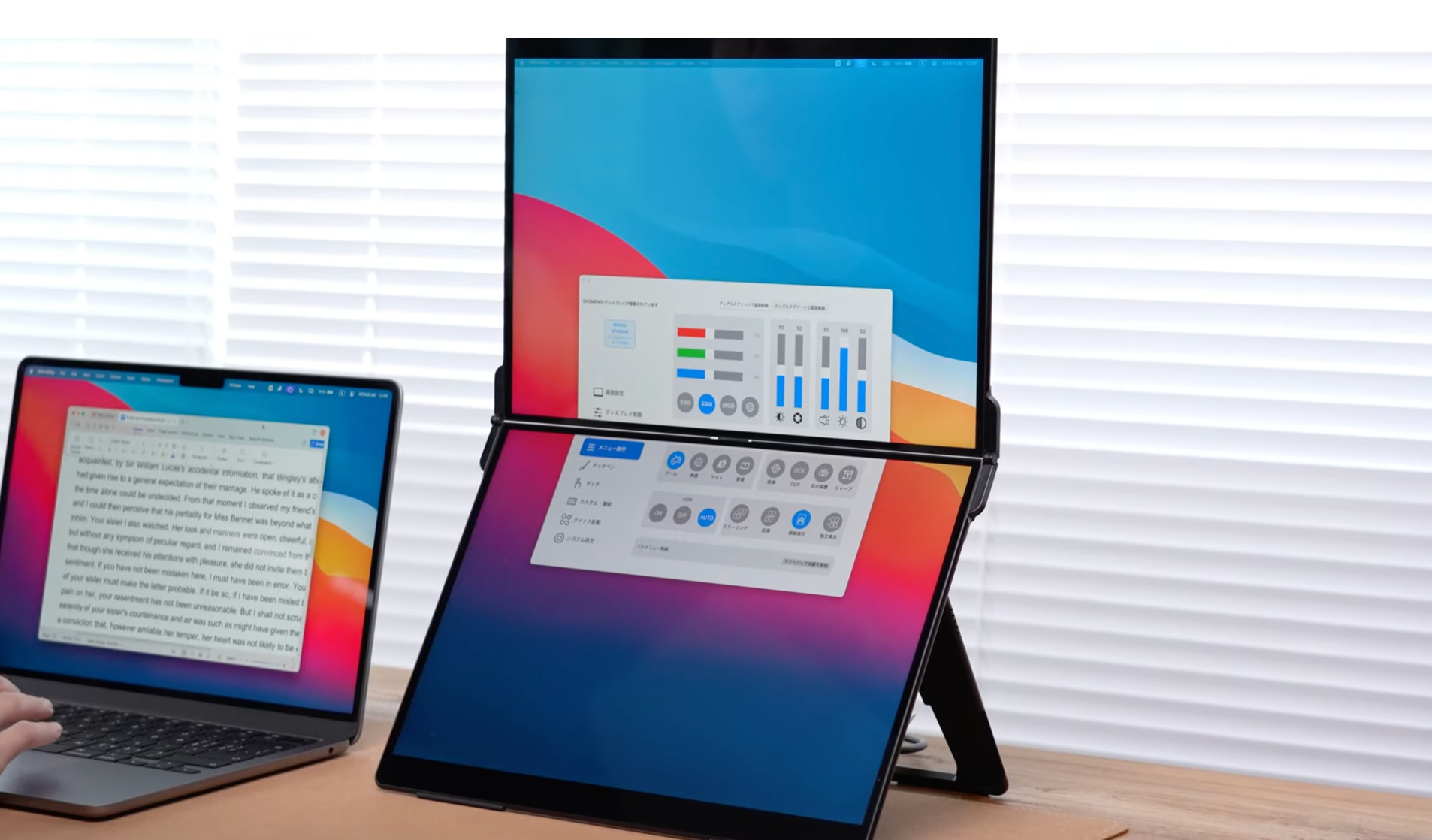 14.2インチ デュアルモニター タッチペン対応 2520*1680 90Hz XP-142PW