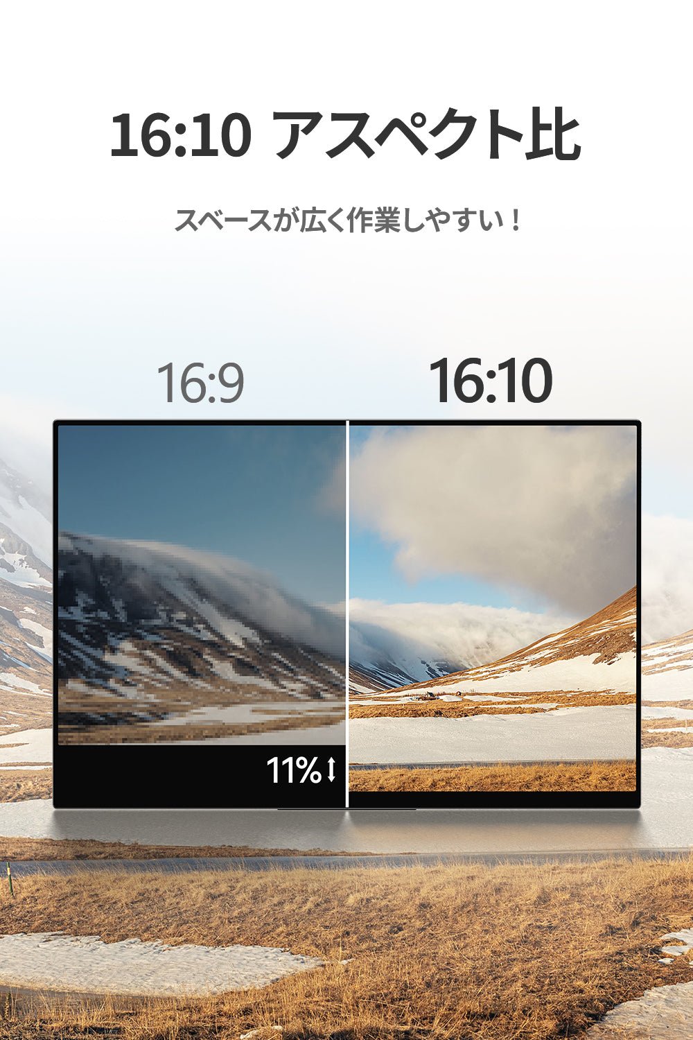 【新発売】17インチ 2560x1600 2.5K  タッチペン対応　薄型 5mm RQG-170PW