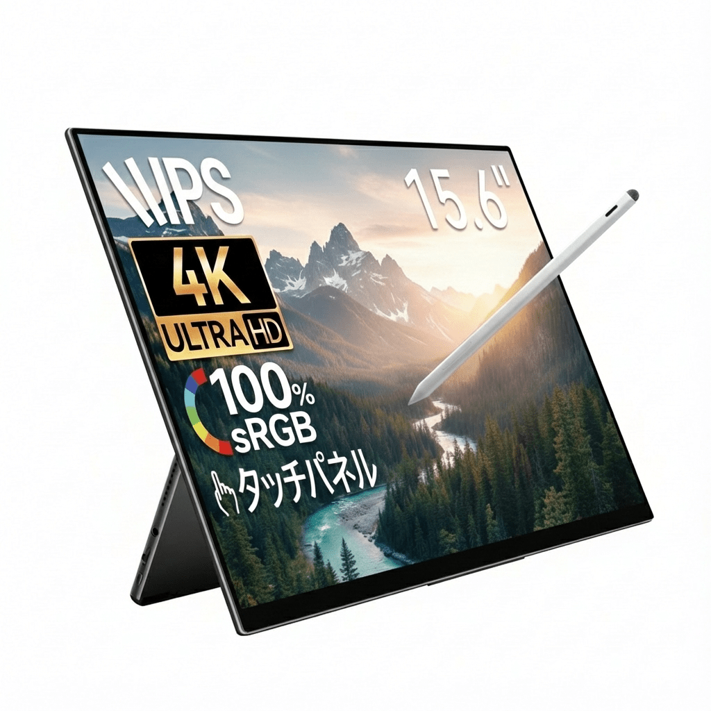 15.6インチ 4K アスペクト比変更 DCI-P3 93%  薄型　RQ-156PU/NU