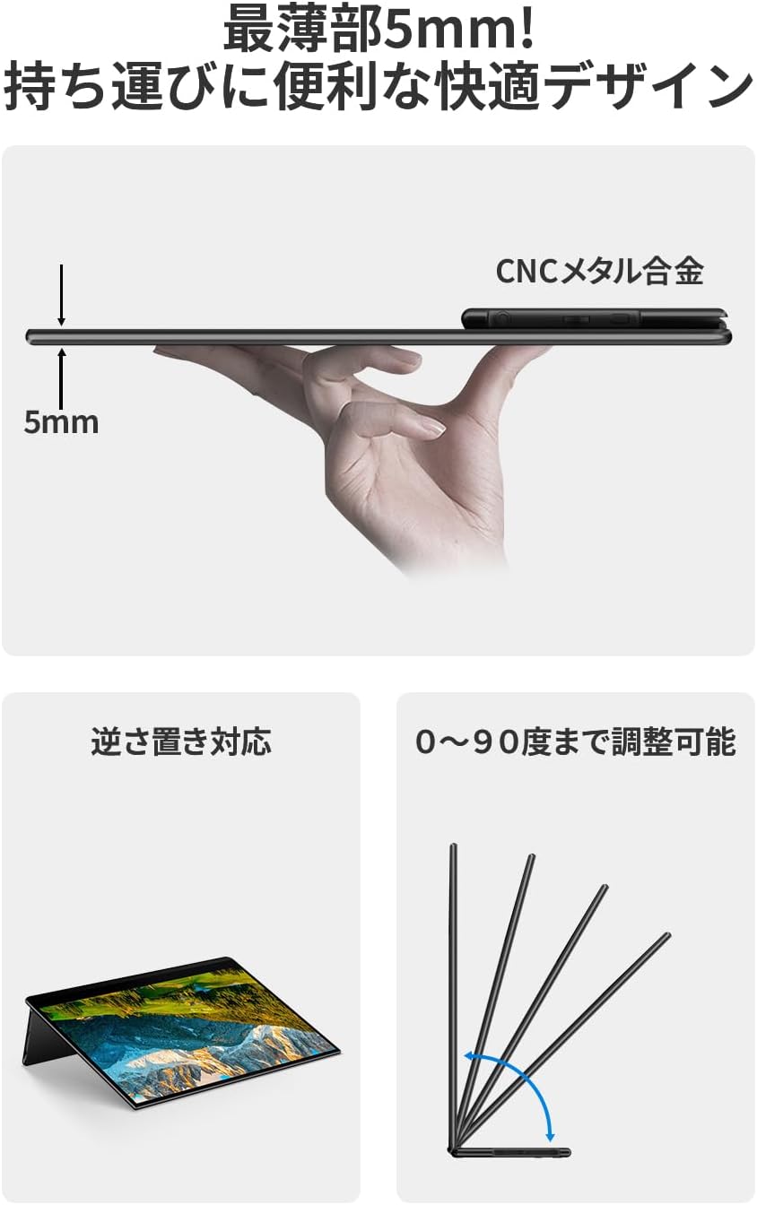 16インチ タッチペン対応 2560×1600 144Hz LQG-160PW