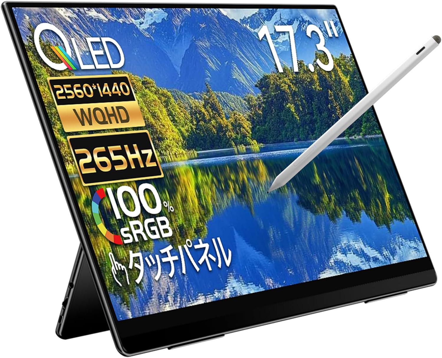 17.3インチ タッチペン対応 2560×1440 265Hz RQHG-173PW