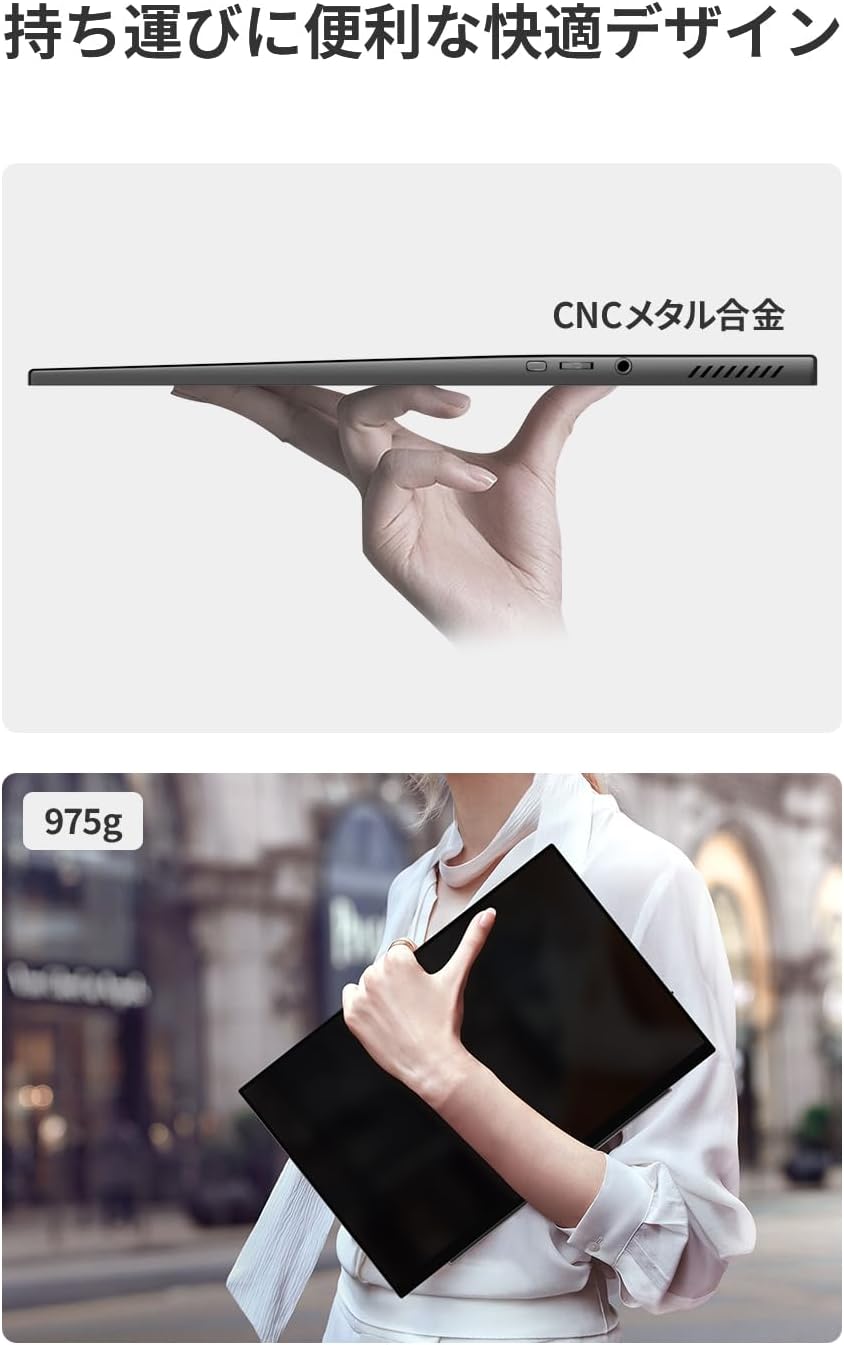16インチ 2.5K アスペクト比変更可 マグネット タッチ操作 SP